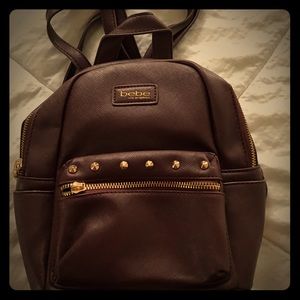 Bebe brown mini backpack